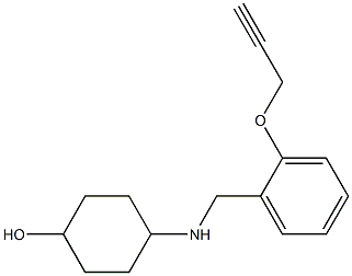 4-({[2-(prop-2-yn-1-yloxy)phenyl]methyl}amino)cyclohexan-1-ol Structure