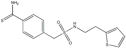 4-({[2-(thiophen-2-yl)ethyl]sulfamoyl}methyl)benzene-1-carbothioamide 구조식 이미지