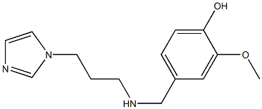 4-({[3-(1H-imidazol-1-yl)propyl]amino}methyl)-2-methoxyphenol Structure