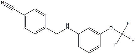 4-({[3-(trifluoromethoxy)phenyl]amino}methyl)benzonitrile Structure