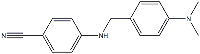4-({[4-(dimethylamino)phenyl]methyl}amino)benzonitrile Structure