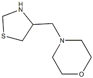 4-(1,3-thiazolidin-4-ylmethyl)morpholine 구조식 이미지