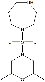 4-(1,4-diazepane-1-sulfonyl)-2,6-dimethylmorpholine 구조식 이미지