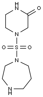 4-(1,4-diazepane-1-sulfonyl)piperazin-2-one 구조식 이미지