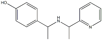 4-(1-{[1-(pyridin-2-yl)ethyl]amino}ethyl)phenol 구조식 이미지