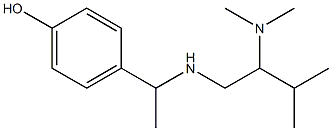 4-(1-{[2-(dimethylamino)-3-methylbutyl]amino}ethyl)phenol Structure