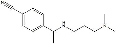 4-(1-{[3-(dimethylamino)propyl]amino}ethyl)benzonitrile Structure