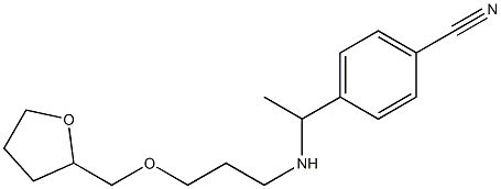 4-(1-{[3-(oxolan-2-ylmethoxy)propyl]amino}ethyl)benzonitrile Structure