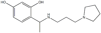 4-(1-{[3-(pyrrolidin-1-yl)propyl]amino}ethyl)benzene-1,3-diol Structure