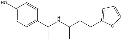 4-(1-{[4-(furan-2-yl)butan-2-yl]amino}ethyl)phenol 구조식 이미지