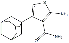 4-(1-adamantyl)-2-aminothiophene-3-carboxamide 구조식 이미지