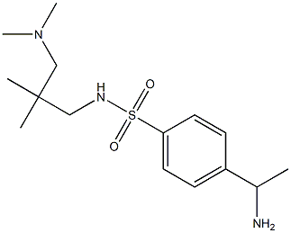 4-(1-aminoethyl)-N-{2-[(dimethylamino)methyl]-2-methylpropyl}benzene-1-sulfonamide Structure