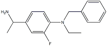 4-(1-aminoethyl)-N-benzyl-N-ethyl-2-fluoroaniline Structure