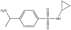 4-(1-aminoethyl)-N-cyclopropylbenzene-1-sulfonamide Structure