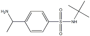 4-(1-aminoethyl)-N-tert-butylbenzene-1-sulfonamide 구조식 이미지