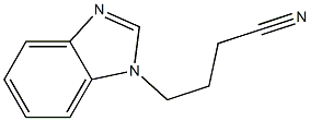 4-(1H-benzimidazol-1-yl)butanenitrile 구조식 이미지