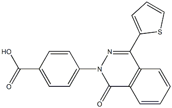 4-(1-oxo-4-thien-2-ylphthalazin-2(1H)-yl)benzoic acid 구조식 이미지