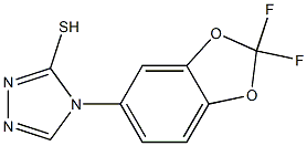 4-(2,2-difluoro-2H-1,3-benzodioxol-5-yl)-4H-1,2,4-triazole-3-thiol 구조식 이미지