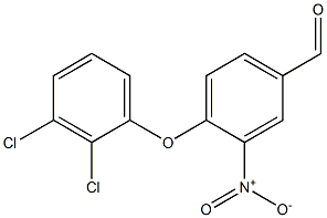 4-(2,3-dichlorophenoxy)-3-nitrobenzaldehyde 구조식 이미지