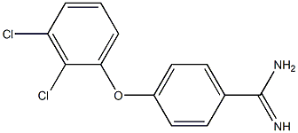 4-(2,3-dichlorophenoxy)benzene-1-carboximidamide 구조식 이미지