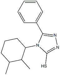 4-(2,3-dimethylcyclohexyl)-5-phenyl-4H-1,2,4-triazole-3-thiol Structure