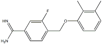4-(2,3-dimethylphenoxymethyl)-3-fluorobenzene-1-carboximidamide Structure