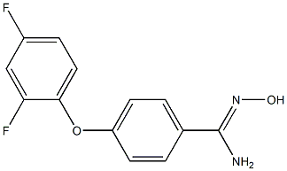 4-(2,4-difluorophenoxy)-N'-hydroxybenzene-1-carboximidamide Structure