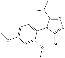 4-(2,4-dimethoxyphenyl)-5-(propan-2-yl)-4H-1,2,4-triazole-3-thiol Structure