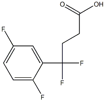 4-(2,5-difluorophenyl)-4,4-difluorobutanoic acid 구조식 이미지