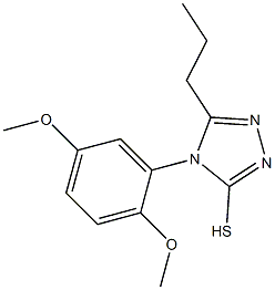 4-(2,5-dimethoxyphenyl)-5-propyl-4H-1,2,4-triazole-3-thiol Structure