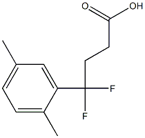 4-(2,5-dimethylphenyl)-4,4-difluorobutanoic acid Structure
