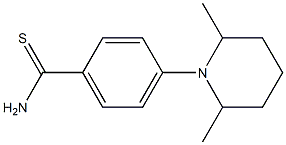 4-(2,6-dimethylpiperidin-1-yl)benzene-1-carbothioamide Structure