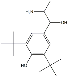 4-(2-amino-1-hydroxypropyl)-2,6-di-tert-butylphenol 구조식 이미지