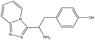 4-(2-amino-2-[1,2,4]triazolo[4,3-a]pyridin-3-ylethyl)phenol Structure