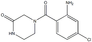 4-(2-amino-4-chlorobenzoyl)piperazin-2-one 구조식 이미지