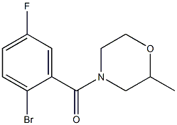 4-(2-bromo-5-fluorobenzoyl)-2-methylmorpholine 구조식 이미지