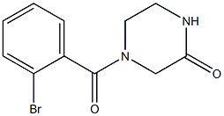 4-(2-bromobenzoyl)piperazin-2-one Structure