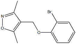 4-(2-bromophenoxymethyl)-3,5-dimethyl-1,2-oxazole Structure