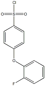 4-(2-fluorophenoxy)benzene-1-sulfonyl chloride Structure