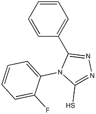 4-(2-fluorophenyl)-5-phenyl-4H-1,2,4-triazole-3-thiol 구조식 이미지