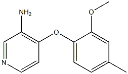 4-(2-methoxy-4-methylphenoxy)pyridin-3-amine 구조식 이미지