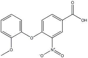 4-(2-methoxyphenoxy)-3-nitrobenzoic acid Structure