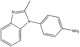 4-(2-methyl-1H-1,3-benzodiazol-1-yl)aniline 구조식 이미지