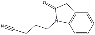 4-(2-oxo-2,3-dihydro-1H-indol-1-yl)butanenitrile 구조식 이미지