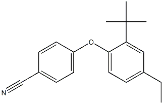 4-(2-tert-butyl-4-ethylphenoxy)benzonitrile 구조식 이미지