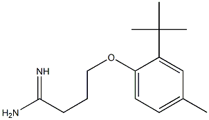 4-(2-tert-butyl-4-methylphenoxy)butanimidamide Structure