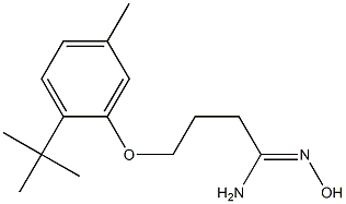 4-(2-tert-butyl-5-methylphenoxy)-N'-hydroxybutanimidamide 구조식 이미지