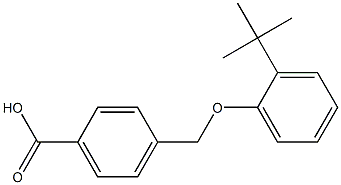 4-(2-tert-butylphenoxymethyl)benzoic acid 구조식 이미지