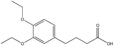 4-(3,4-diethoxyphenyl)butanoic acid Structure