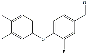 4-(3,4-dimethylphenoxy)-3-fluorobenzaldehyde 구조식 이미지